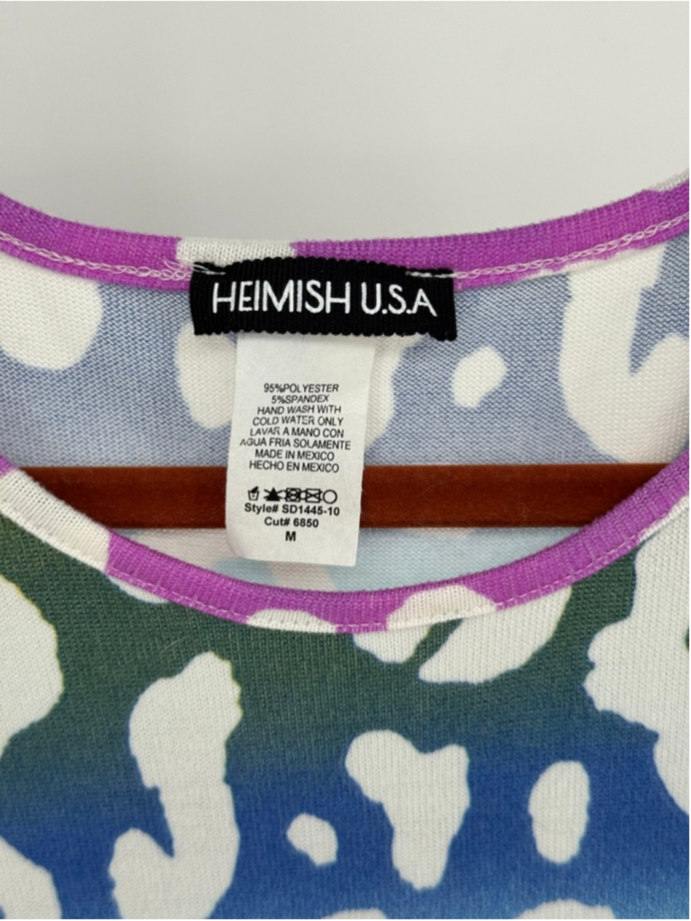 HEIMISH U.S.A Women's Rainbow Leopard Print Maxi Dress Medium - Picture 4 of 4